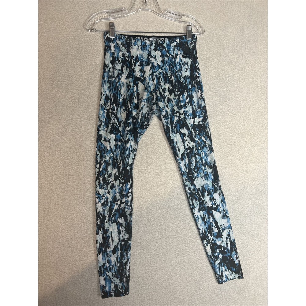 Nike Leggings Womens Small  Blue Marble Print Pull On Ladies 643947